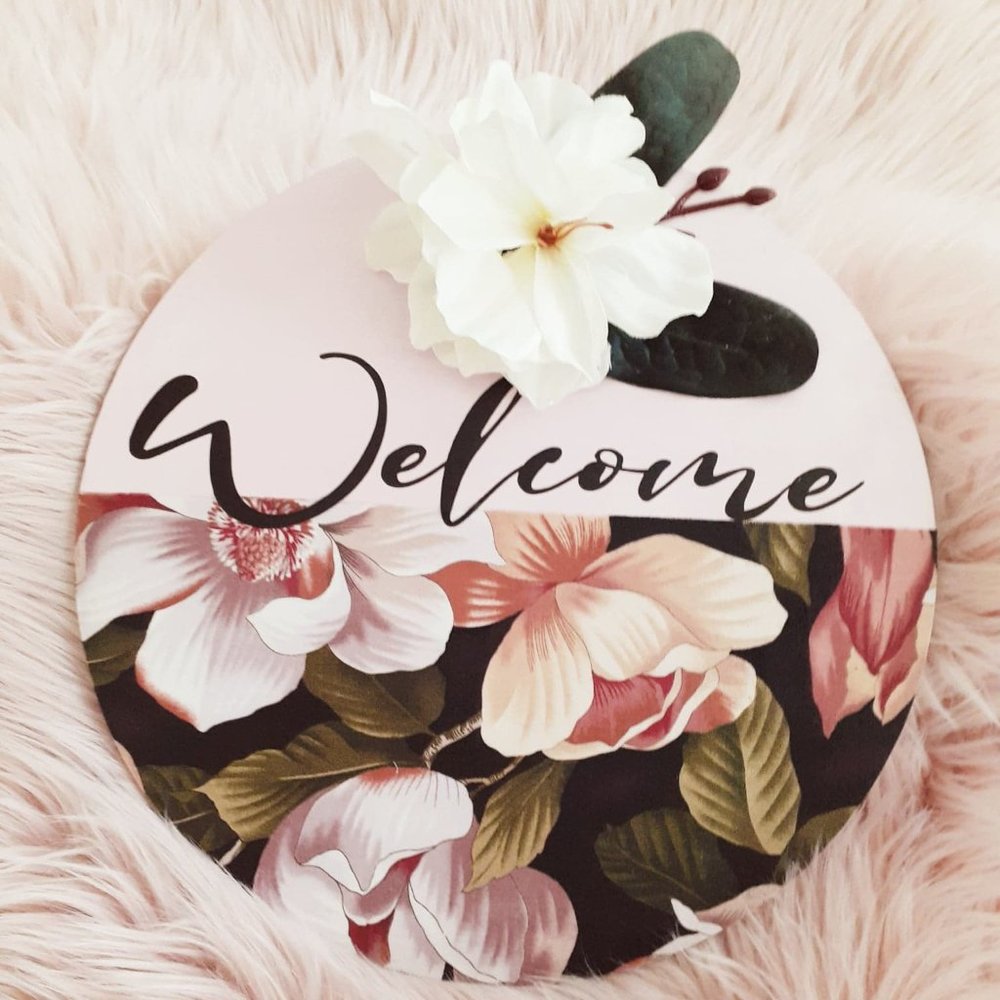 Beautiful Magnolia Welcome Sign